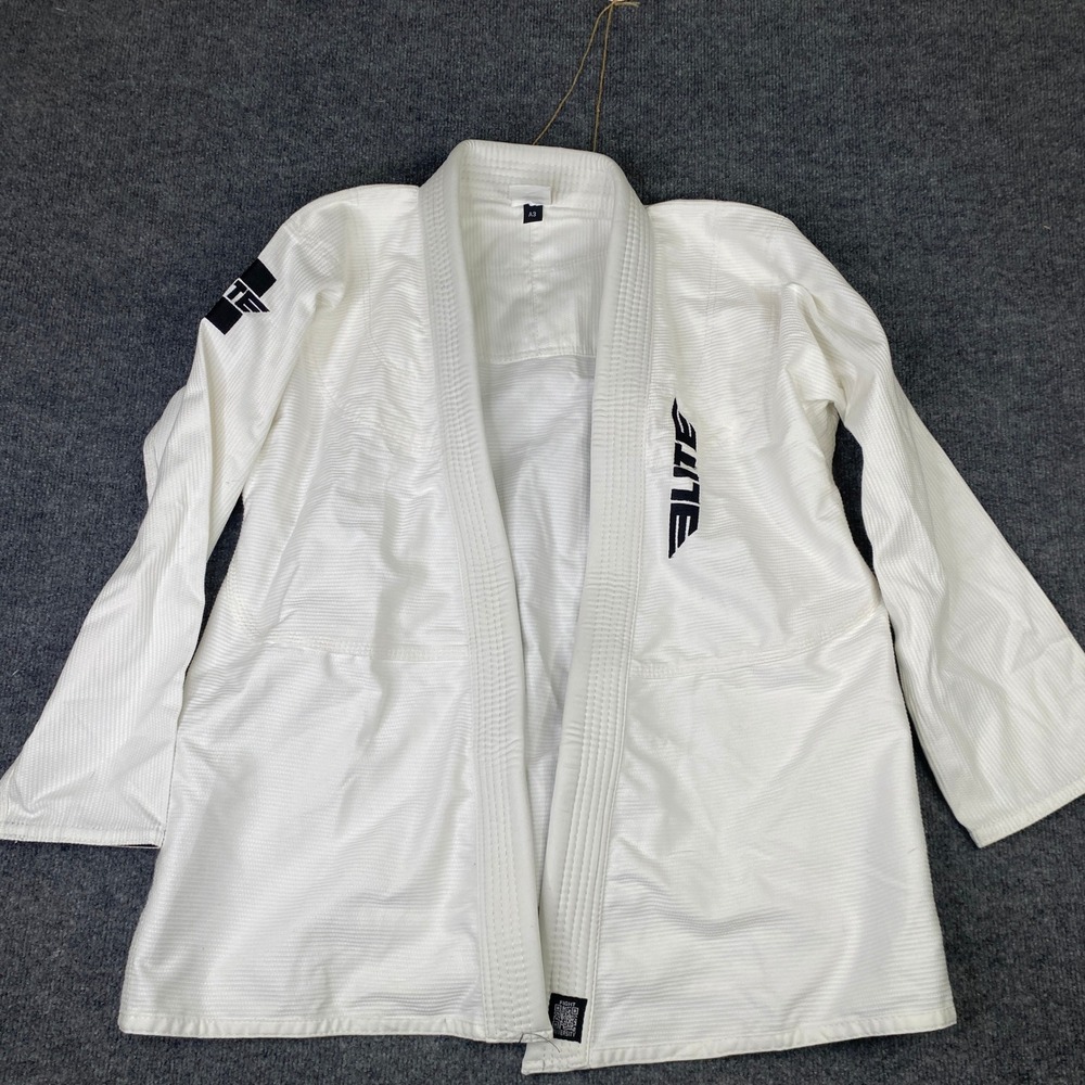 Elite Sports BJJ Gi Kimono Jacket White Technical Fightwear Mens Size A3